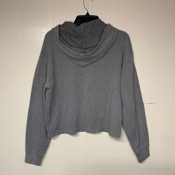 PINK cropped hoodie size medium - Picture 3 of 3